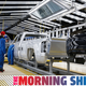 The assembly line at the General Motors Flint Assembly Plant.